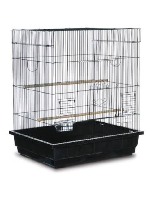 #SP25212B/B Square Roof Cage Keet-Tiel - Black - 25" x 21"
